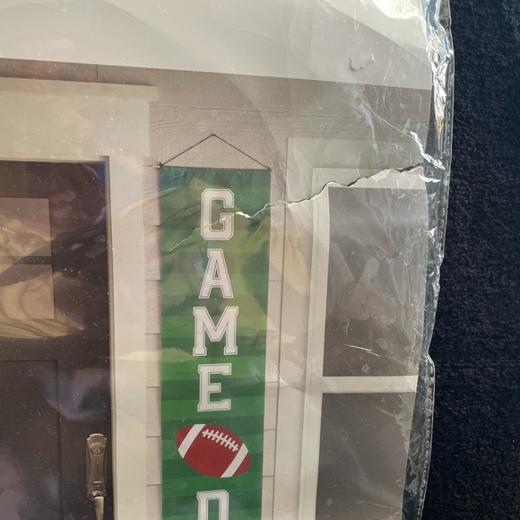 NWT 2 “Celebrate It” Football Themed Wreath & Door Decor Banners - Picture 9 of 13
